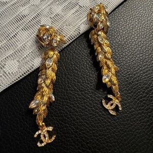 Vintage CC Clip On Earrings
